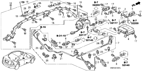 2008 TL TYPE-S 4 DOOR 6MT SRS UNIT diagram 2008 TL TYPE-S 4 DOOR 6MT SRS UNIT diagram