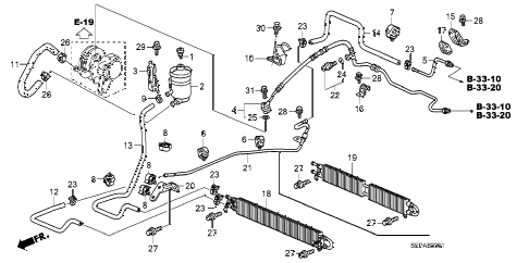 2008 TL TYPE-S 4 DOOR 6MT P.S. LINES (2) diagram 2008 TL TYPE-S 4 DOOR 6MT P.S. LINES (2) diagram