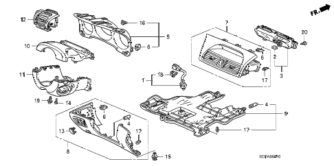 2008 TL TYPE-S 4 DOOR 5AT INSTRUMENT PANEL GARNISH (DRIVER SIDE) diagram 2008 TL TYPE-S 4 DOOR 5AT INSTRUMENT PANEL GARNISH (DRIVER SIDE) diagram