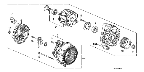 2008 TL TYPE-S 4 DOOR 5AT ALTERNATOR (DENSO) diagram 2008 TL TYPE-S 4 DOOR 5AT ALTERNATOR (DENSO) diagram