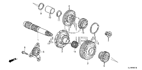 2011 RL-ADV 4 DOOR 6AT AT COUNTERSHAFT (6AT) diagram 2011 RL-ADV 4 DOOR 6AT AT COUNTERSHAFT (6AT) diagram