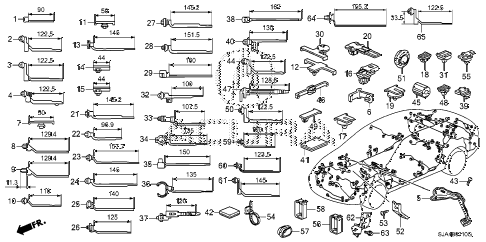 2009 RL 4 DOOR 5AT HARNESS BAND - BRACKET diagram 2009 RL 4 DOOR 5AT HARNESS BAND - BRACKET diagram