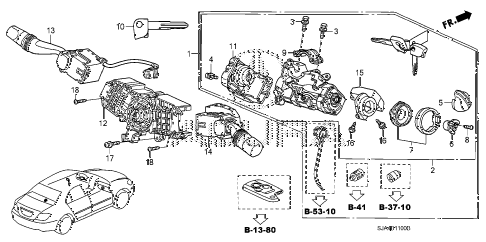 2008 RL-TEC 4 DOOR 5AT COMBINATION SWITCH diagram 2008 RL-TEC 4 DOOR 5AT COMBINATION SWITCH diagram