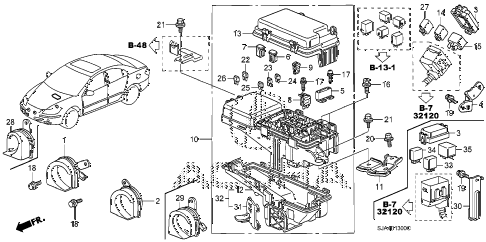 2012 RL-TEC 4 DOOR 6AT CONTROL UNIT (ENGINE ROOM) (1) diagram 2012 RL-TEC 4 DOOR 6AT CONTROL UNIT (ENGINE ROOM) (1) diagram
