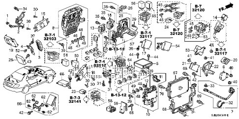 2010 RL-TEC 4 DOOR 5AT CONTROL UNIT (CABIN) (1) diagram 2010 RL-TEC 4 DOOR 5AT CONTROL UNIT (CABIN) (1) diagram