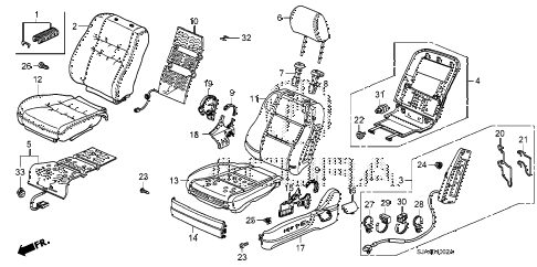 2011 RL-ADV 4 DOOR 6AT FRONT SEAT (L.) (2) diagram 2011 RL-ADV 4 DOOR 6AT FRONT SEAT (L.) (2) diagram