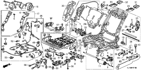 2011 RL-ADV 4 DOOR 6AT FRONT SEAT COMPONENTS (L.) (2) diagram 2011 RL-ADV 4 DOOR 6AT FRONT SEAT COMPONENTS (L.) (2) diagram