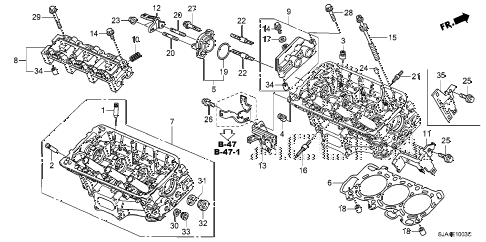 2011 RL-ADV 4 DOOR 6AT REAR CYLINDER HEAD (2) diagram 2011 RL-ADV 4 DOOR 6AT REAR CYLINDER HEAD (2) diagram