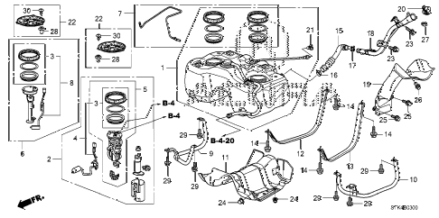 2009 RDX TECH 5 DOOR 5AT FUEL TANK diagram 2009 RDX TECH 5 DOOR 5AT FUEL TANK diagram