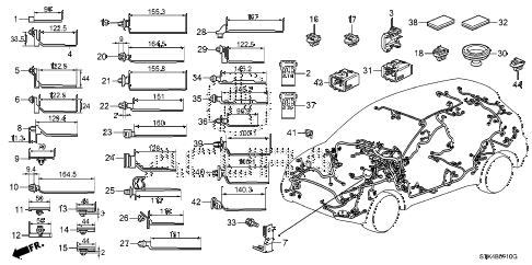2009 RDX 5 DOOR 5AT HARNESS BAND - BRACKET diagram 2009 RDX 5 DOOR 5AT HARNESS BAND - BRACKET diagram