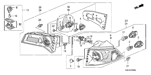 2008 RDX(TECH) 5 DOOR 5AT TAILLIGHT - LICENSE LIGHT diagram 2008 RDX(TECH) 5 DOOR 5AT TAILLIGHT - LICENSE LIGHT diagram