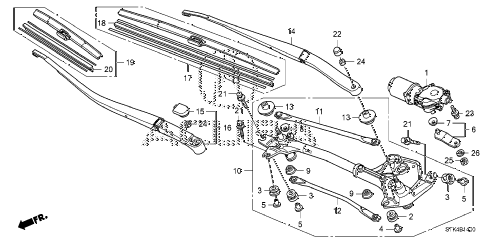 2010 RDX 5 DOOR 5AT FRONT WIPER diagram 2010 RDX 5 DOOR 5AT FRONT WIPER diagram