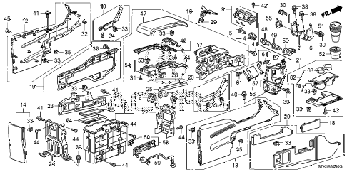 2009 RDX 5 DOOR 5AT CONSOLE diagram 2009 RDX 5 DOOR 5AT CONSOLE diagram