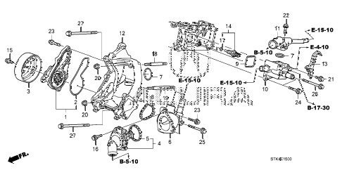 2009 RDX TECH 5 DOOR 5AT WATER PUMP diagram 2009 RDX TECH 5 DOOR 5AT WATER PUMP diagram