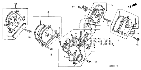 2009 MDX 5 DOOR 5AT TIMING BELT COVER diagram 2009 MDX 5 DOOR 5AT TIMING BELT COVER diagram