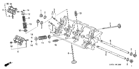 2003 NSX-T 2 DOOR 4AT VALVE - ROCKER ARM (FR.) diagram 2003 NSX-T 2 DOOR 4AT VALVE - ROCKER ARM (FR.) diagram