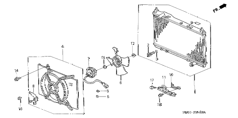 2004 NSX-T 2 DOOR 4AT RADIATOR (SAK) diagram 2004 NSX-T 2 DOOR 4AT RADIATOR (SAK) diagram