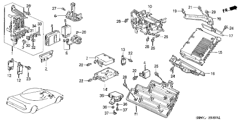 2003 NSX-T 2 DOOR 4AT CONTROL UNIT (ABS - EPS) diagram 2003 NSX-T 2 DOOR 4AT CONTROL UNIT (ABS - EPS) diagram