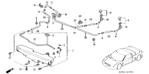 2003 NSX-T 2 DOOR 4AT WINDSHIELD WASHER diagram 2003 NSX-T 2 DOOR 4AT WINDSHIELD WASHER diagram