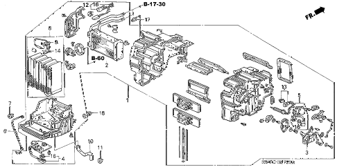 2004 NSX-T 2 DOOR 4AT HEATER UNIT diagram 2004 NSX-T 2 DOOR 4AT HEATER UNIT diagram