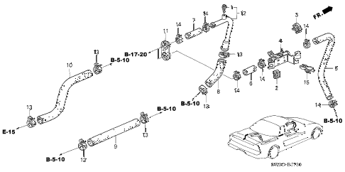 2004 NSX-T 2 DOOR 6MT WATER VALVE diagram 2004 NSX-T 2 DOOR 6MT WATER VALVE diagram