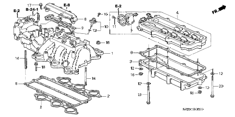 2005 NSX-T 2 DOOR 4AT INTAKE MANIFOLD diagram 2005 NSX-T 2 DOOR 4AT INTAKE MANIFOLD diagram