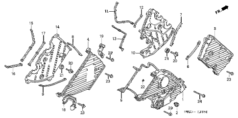 2003 NSX-T 2 DOOR 6MT TIMING BELT COVER diagram 2003 NSX-T 2 DOOR 6MT TIMING BELT COVER diagram