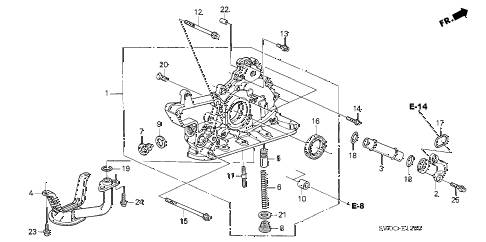 2004 NSX-T 2 DOOR 6MT OIL PUMP diagram 2004 NSX-T 2 DOOR 6MT OIL PUMP diagram