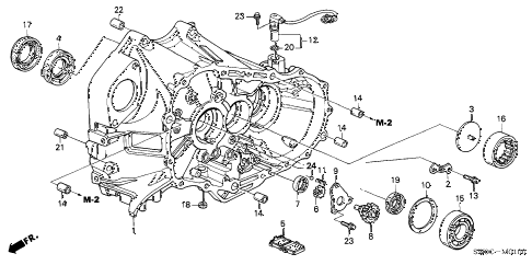2004 NSX-T 2 DOOR 6MT MT CLUTCH CASE diagram 2004 NSX-T 2 DOOR 6MT MT CLUTCH CASE diagram
