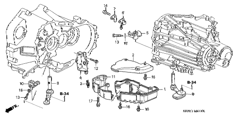 2004 NSX-T 2 DOOR 6MT MT SHIFT LEVER diagram 2004 NSX-T 2 DOOR 6MT MT SHIFT LEVER diagram