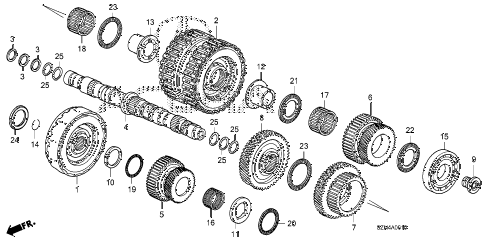 2012 ZDX ADV 5 DOOR 6AT AT SECONDARY SHAFT - CLUTCH (LOW/2ND-5TH) diagram 2012 ZDX ADV 5 DOOR 6AT AT SECONDARY SHAFT - CLUTCH (LOW/2ND-5TH) diagram