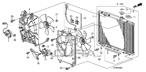 2012 ZDX TECH 5 DOOR 6AT RADIATOR diagram 2012 ZDX TECH 5 DOOR 6AT RADIATOR diagram