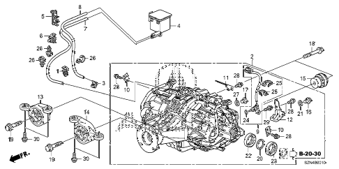 2013 ZDX 5 DOOR 6AT REAR DIFFERENTIAL - MOUNT diagram 2013 ZDX 5 DOOR 6AT REAR DIFFERENTIAL - MOUNT diagram