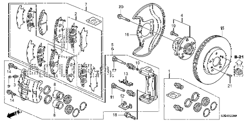 2010 ZDX BASE 5 DOOR 6AT FRONT BRAKE diagram 2010 ZDX BASE 5 DOOR 6AT FRONT BRAKE diagram