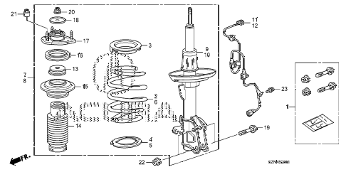 2012 ZDX ADV 5 DOOR 6AT FRONT SHOCK ABSORBER (2) diagram 2012 ZDX ADV 5 DOOR 6AT FRONT SHOCK ABSORBER (2) diagram