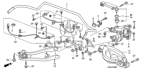 2012 ZDX ADV 5 DOOR 6AT REAR LOWER ARM diagram 2012 ZDX ADV 5 DOOR 6AT REAR LOWER ARM diagram