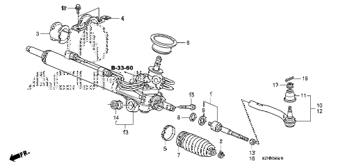 2011 ZDX BASE 5 DOOR 6AT P.S. GEAR BOX (1) diagram 2011 ZDX BASE 5 DOOR 6AT P.S. GEAR BOX (1) diagram