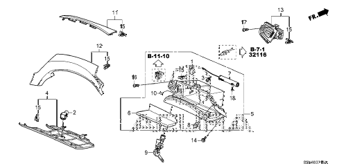 2011 ZDX ADV 5 DOOR 6AT INSTRUMENT PANEL GARNISH (PASSENGER SIDE) diagram 2011 ZDX ADV 5 DOOR 6AT INSTRUMENT PANEL GARNISH (PASSENGER SIDE) diagram