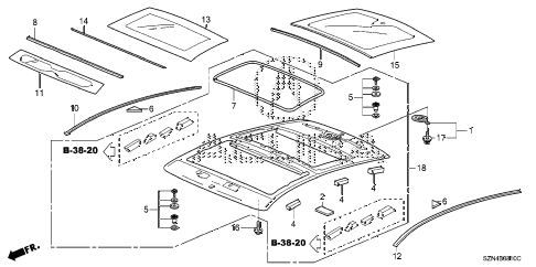 2010 ZDX BASE 5 DOOR 6AT GLASS ROOF diagram 2010 ZDX BASE 5 DOOR 6AT GLASS ROOF diagram