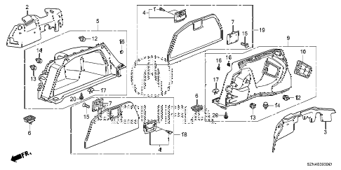2012 ZDX ADV 5 DOOR 6AT SIDE LINING diagram 2012 ZDX ADV 5 DOOR 6AT SIDE LINING diagram