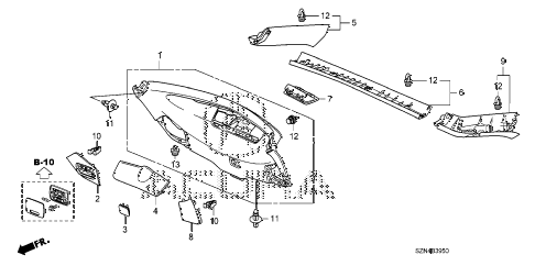 2010 ZDX ADV 5 DOOR 6AT TAILGATE LINING diagram 2010 ZDX ADV 5 DOOR 6AT TAILGATE LINING diagram