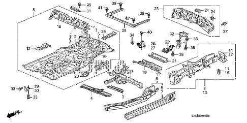 2012 ZDX TECH 5 DOOR 6AT FLOOR PANELS diagram 2012 ZDX TECH 5 DOOR 6AT FLOOR PANELS diagram