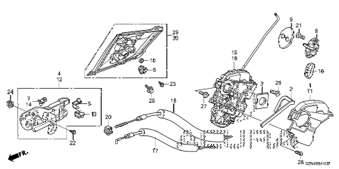 2010 ZDX ADV 5 DOOR 6AT REAR DOOR LOCKS - OUTER HANDLE diagram 2010 ZDX ADV 5 DOOR 6AT REAR DOOR LOCKS - OUTER HANDLE diagram