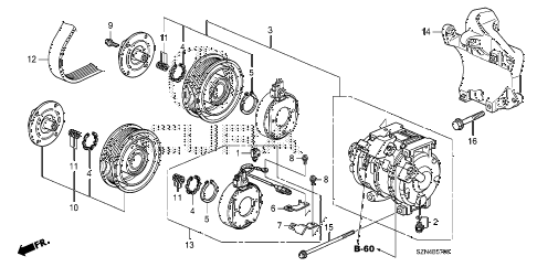 2012 ZDX TECH 5 DOOR 6AT A/C COMPRESSOR diagram 2012 ZDX TECH 5 DOOR 6AT A/C COMPRESSOR diagram