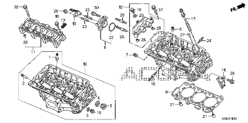 2012 ZDX ADV 5 DOOR 6AT REAR CYLINDER HEAD diagram 2012 ZDX ADV 5 DOOR 6AT REAR CYLINDER HEAD diagram