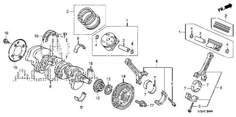 2013 ZDX 5 DOOR 6AT CRANKSHAFT - PISTON diagram 2013 ZDX 5 DOOR 6AT CRANKSHAFT - PISTON diagram