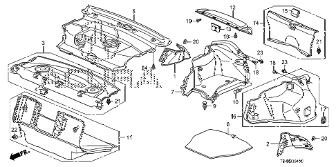 2009 Acura on Acura Online Store   2009 Tl Rear Tray   Side Lining Parts