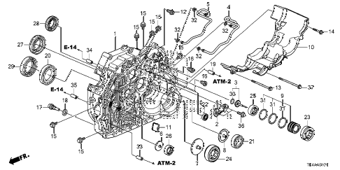 2013 TL ADV(SHAWD) 4 DOOR 6AT AT TORQUE CONVERTER CASE (4WD) diagram 2013 TL ADV(SHAWD) 4 DOOR 6AT AT TORQUE CONVERTER CASE (4WD) diagram