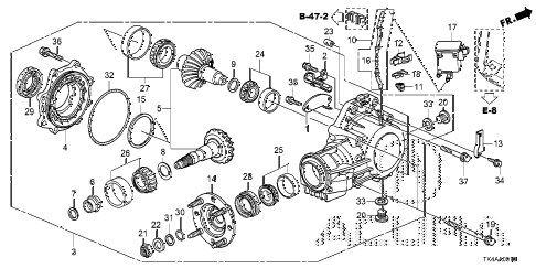 2013 TL ADV(SHAWD) 4 DOOR 6AT AT TRANSFER diagram 2013 TL ADV(SHAWD) 4 DOOR 6AT AT TRANSFER diagram