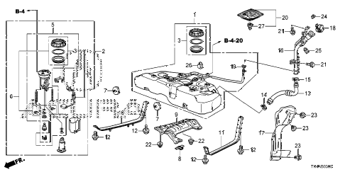 2013 TL ADV 4 DOOR 6AT FUEL TANK (2WD) (KA/KC) diagram 2013 TL ADV 4 DOOR 6AT FUEL TANK (2WD) (KA/KC) diagram